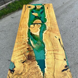 Epoxy table , Luxury dining Table, sofa, Side center table top Live Edge Walnut Table, Custom Order,  Epoxy Resin River Table, Natural Wood
