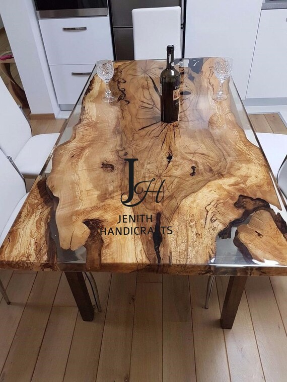 Epoxy dining sofa Side center table top Live Edge Walnut Table Custom Order Trncperent Epoxy Resin River Table round Wood 30x60