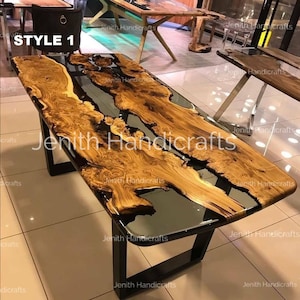 Epoxy Table, dining, sofa, Side, center table top Live Edge Walnut Table ,Custom Order, Epoxy Resin River Table, Natural Wood ,epoxy table