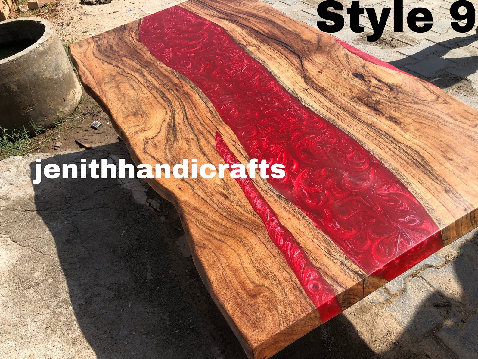 Epoxy Table Dining Sofa Center Table Top Live Edge Walnut Etsy