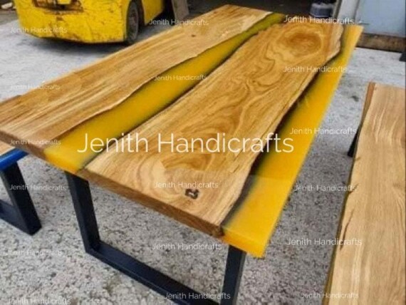 Yellow dining bench sale
