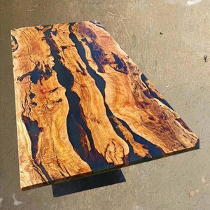 Epoxy table, Luxury dining Table, sofa, Side center table top Live Edge Walnut Table, Custom Order,  Epoxy Resin River Table, Natural Wood