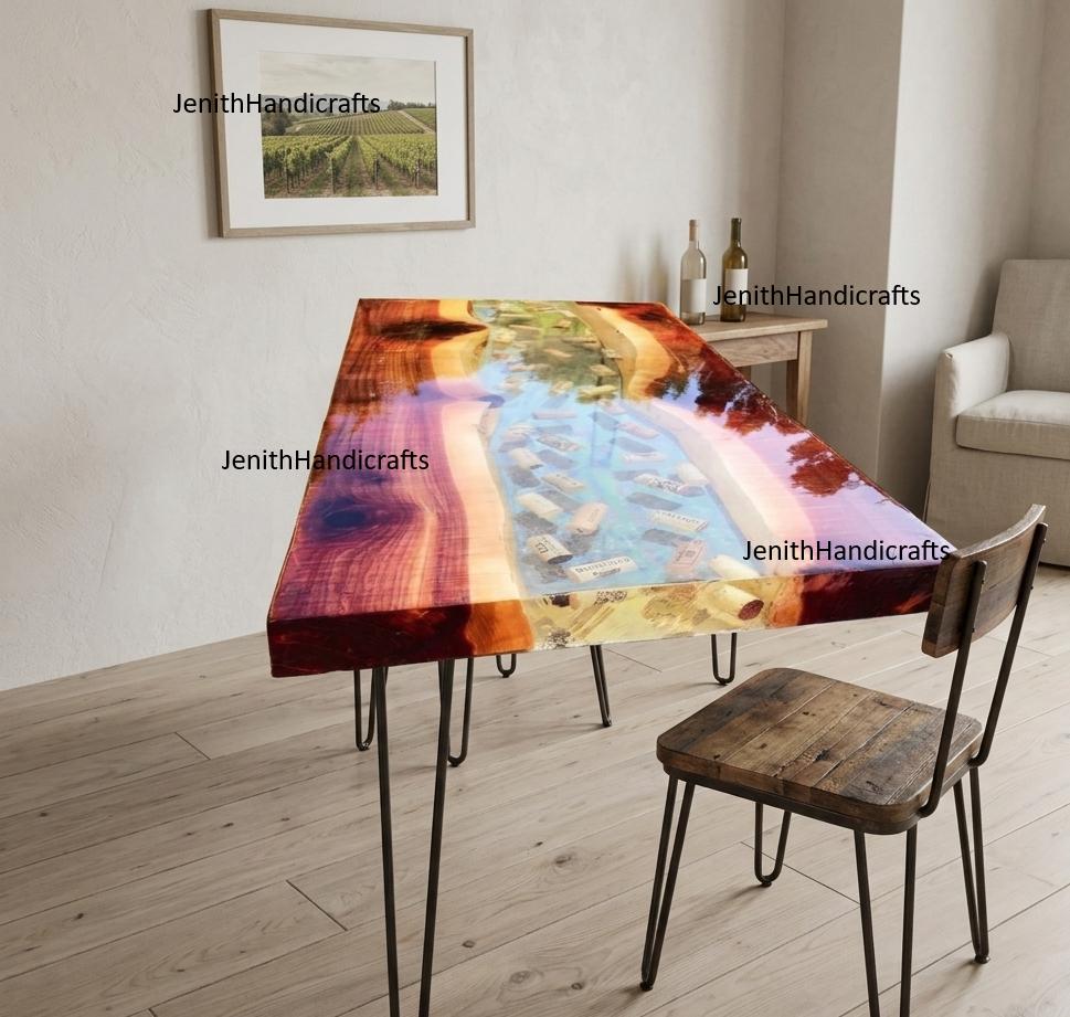 Epoxytable, Dining, Sofa,side, Center Tabletop Live Edge Walnut