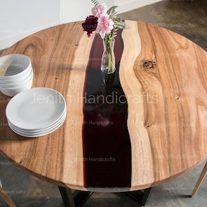Epoxy Handmade Luxury dining, sofa, Side center table top Live Edge Walnut Table, Custom Order, Epoxy Resin River Table, Natural Wood