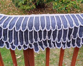 Chal de plumas hecho a medida