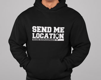 Send Me Location Hoodie Khabib Nurmagomedov UFC Athletic MMA Sports Top Gym wear 100% Cotton UK Made street fashion sports wear