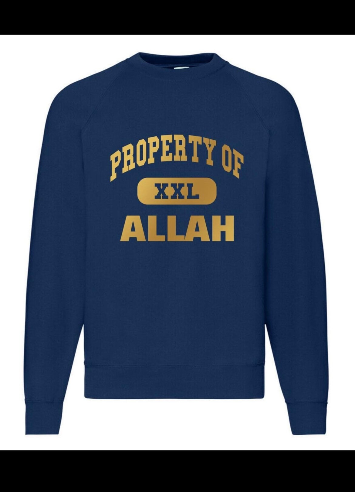 Property of Allah Print Typography Sweatshirt Jumper Cotton Blend UK Made Street Fashion Wear Comfortable Regular Fit Etsy