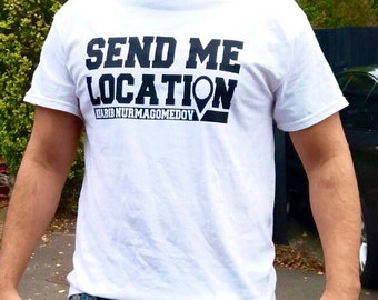 Send Me Location T-shirt Khabib Nurmagomedov UFC Sports Top 100% Cotton UK Made