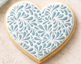 Splash | Abstract Fluid Cookie Stencil | Organic Royal Icing Pattern | Modern Cookie Background