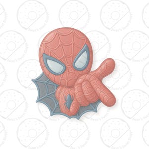 Superhero Spider Cookie Cutter & Optional Stencil | Birthday Party Cookie Decorating | Web-Shooting Comic Theme