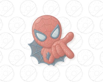 Superhero Spider Cookie Cutter & Optional Stencil | Birthday Party Cookie Decorating | Web-Shooting Comic Theme