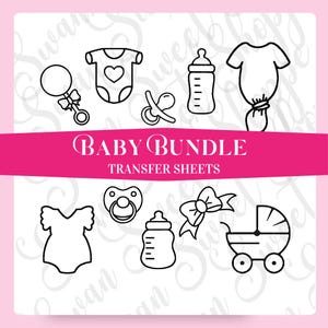 Royal icing transfervellen babyshower || Decoratie babyshower || Royal icing-oefening || Royal icing-overdrachten || Nieuwe baby || Welkom schat