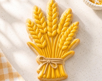 Wheat Bundle Cookie Cutter | Farm Baby Shower Cookie Cutter | Farmers Market Cookie Cutter | Fall Farm Cookie Cutter