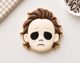 Michael Myers Cookie Cutter & Optional Stencil | Horror Movie Cookies | Halloween Baking Supply