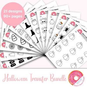 Halloween Royal Icing Transfer Sheets – 22 Designs | 90+ Pages | Digital Download | Cookie Decorating Transfers