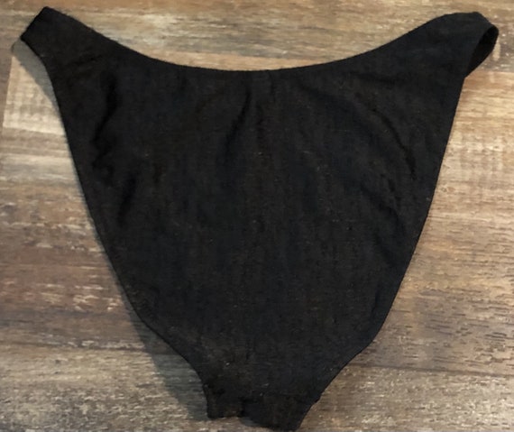 Vintage FENDI Black 2pc Bathing Suit - Size 42 - … - image 4