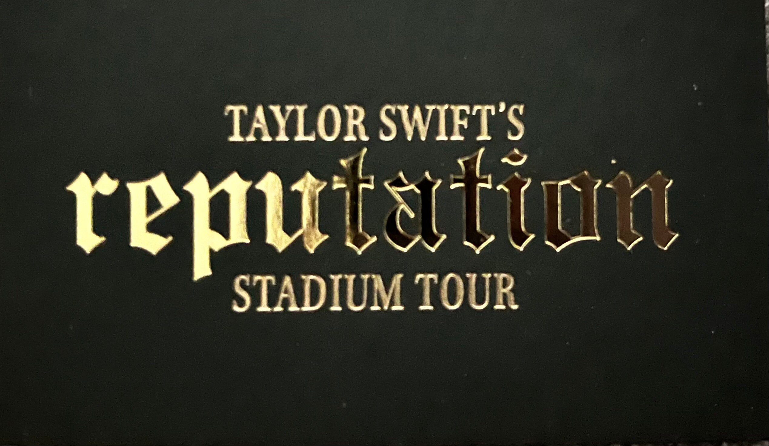 Taylor Swift Reputation Tour VIP Collectors Box, Unused Ticket