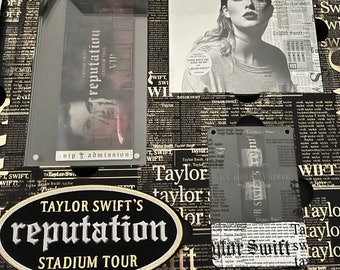 Taylor Swift Reputation Tour Collectors VIP Box With Unused Taylor Swift Reputation Tour Collectors VIP Box With Unused