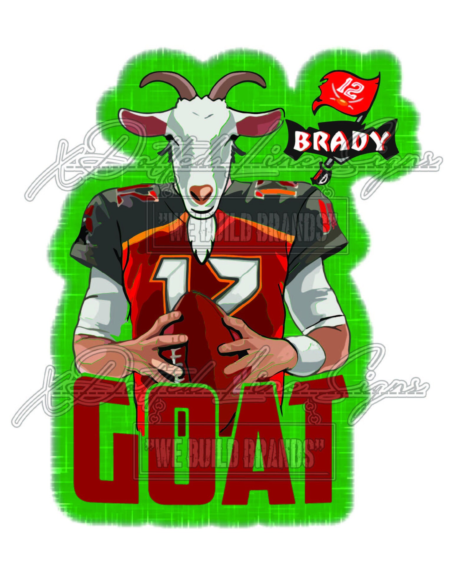 Tom Brady Clipart Svg Png Jpeg Brady Files Goat | Etsy UK