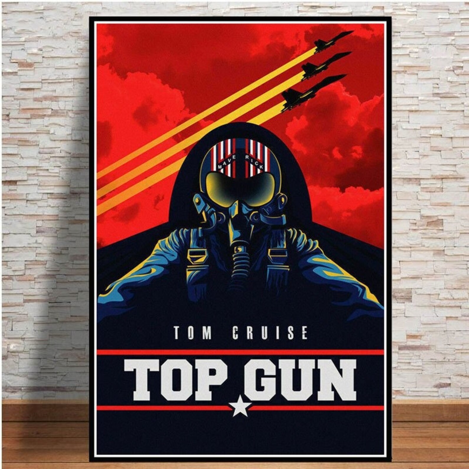 Top Gun Canvas Poster Wall Art Print Wanddecoratie Etsy