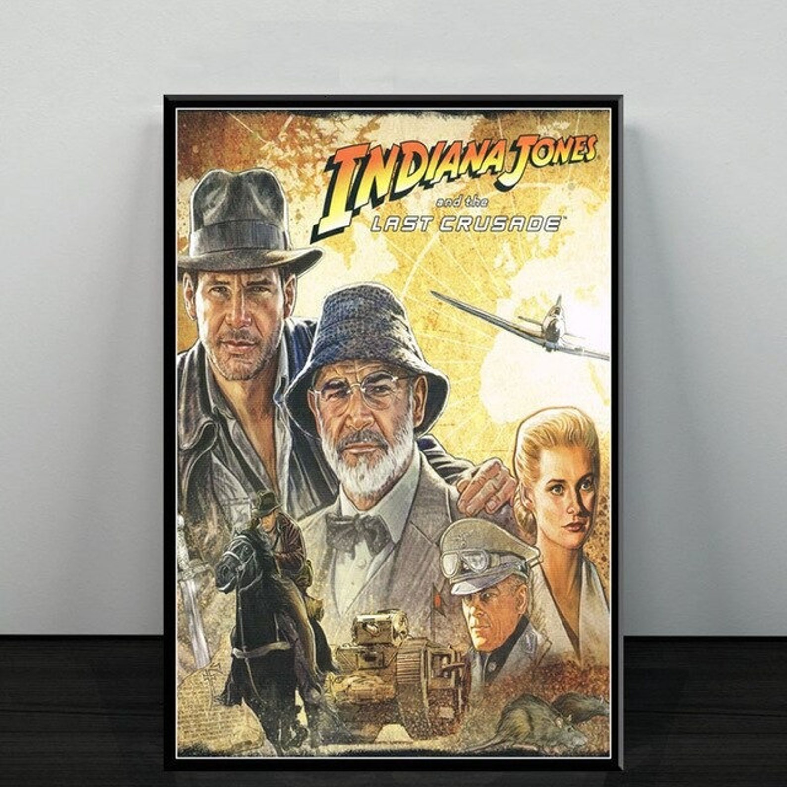 Indiana Jones Canvas Poster Wall Art Wall decor Canvas | Etsy