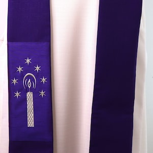 Priest  Stole   - Advent priest stole