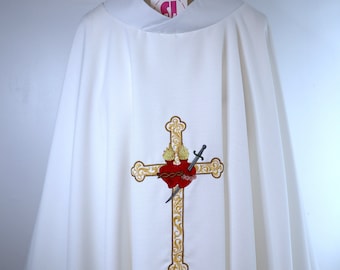 CHASUBLE -  SACRED HEART -custom made