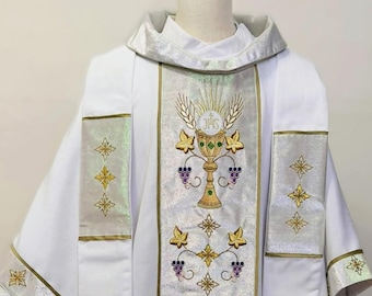 CHALIS - HOLY SPIRIT - Chasuble + Stole Set
