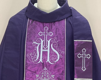 JHS - Chasuble and Stole Set