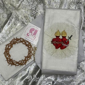 Sacred hearts of Jesus and Mary - deacon stole