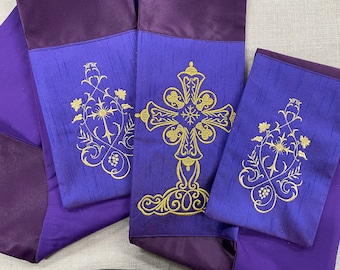 CRUZ FLORAL - Estola de Diácono