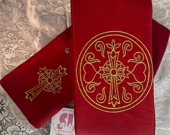 IRISH / CELTIC CROSS  - Deacon Stole