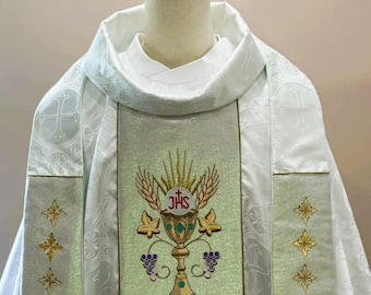 CHALIS - HOLY SPIRIT - Chasuble + Stole Set