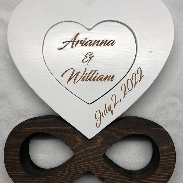 Infinity Heart Personalized Unity Ceremony - Wedding Ceremony, Alternative Unity Candle