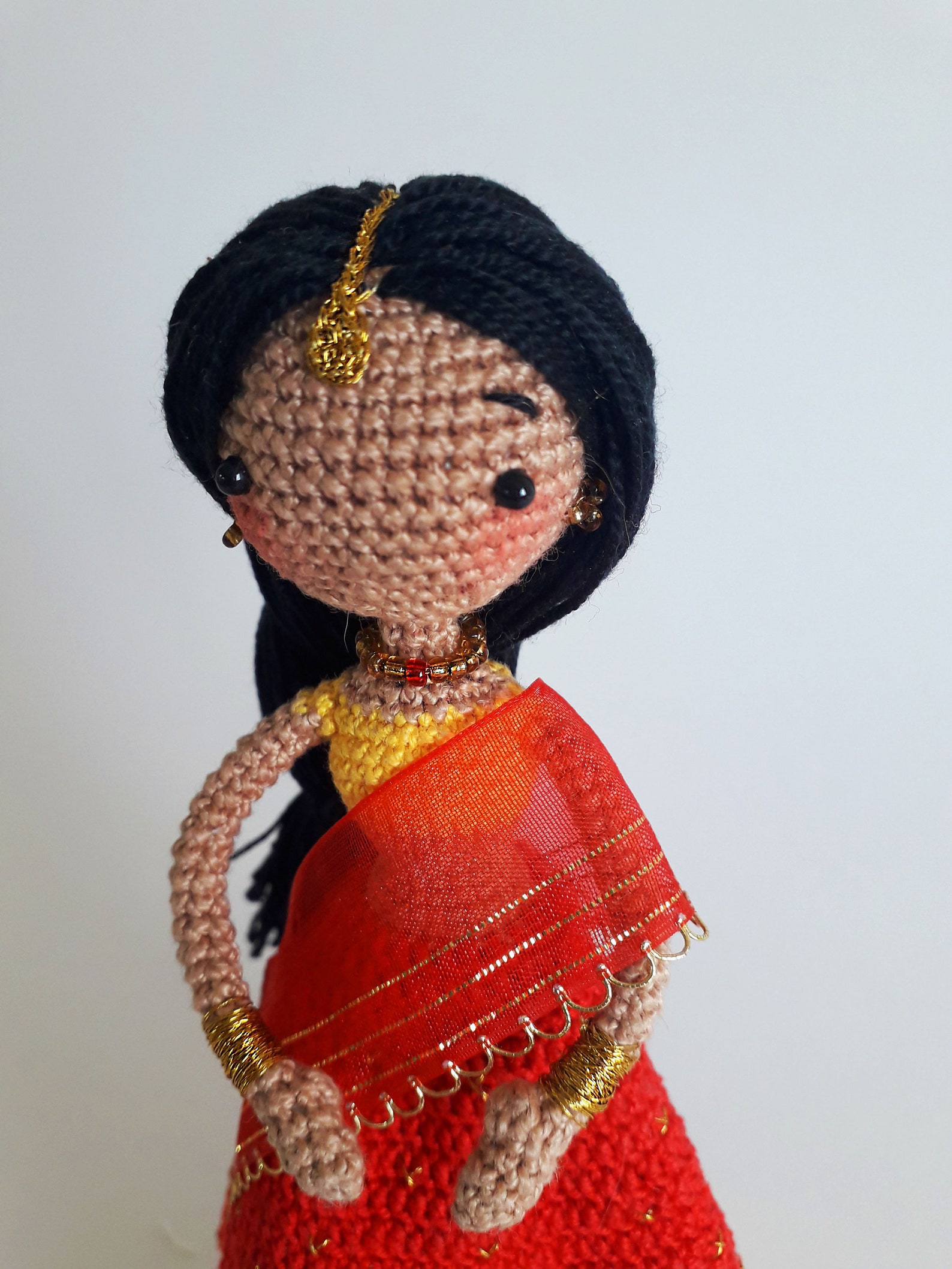 Crochet Indian doll/ India amigurumi / doll in saree Etsy