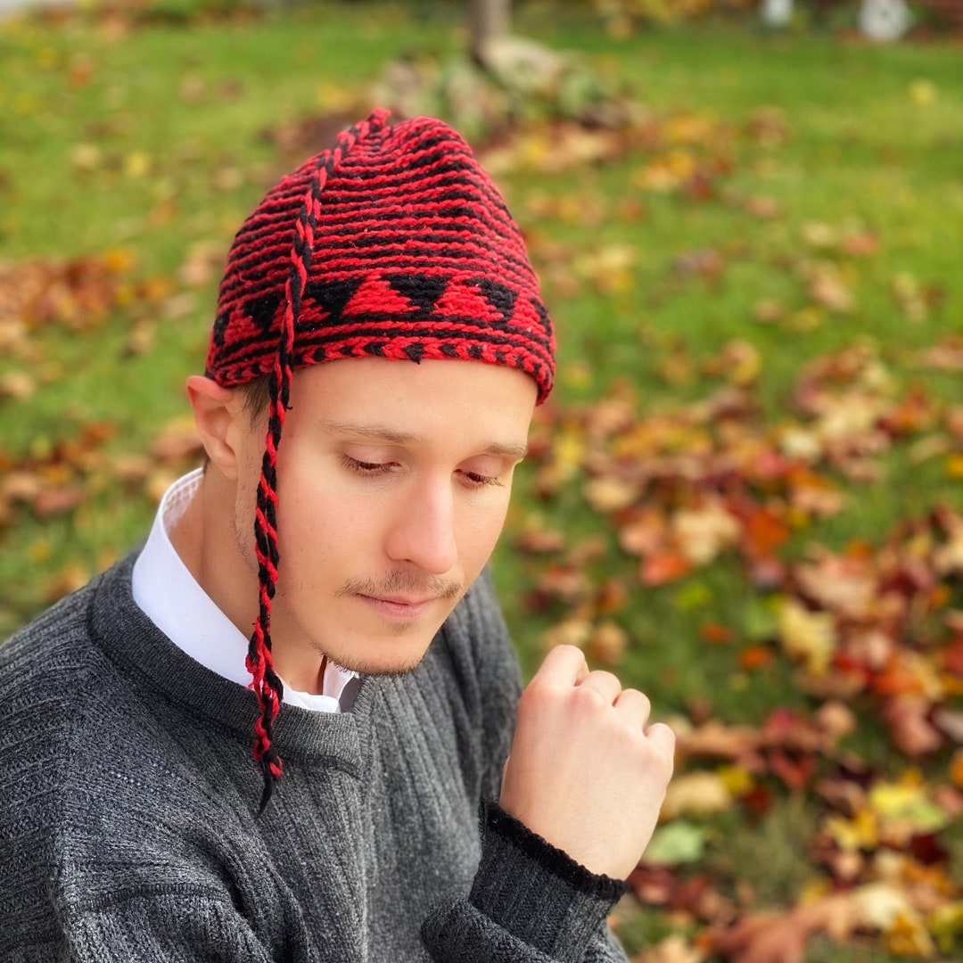 hand knitted wool hats
