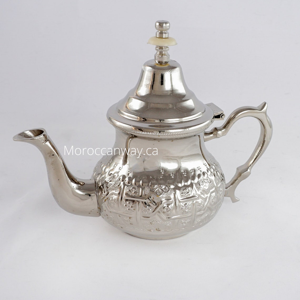 Small Moroccan Teapot/ Handmade Teapot in Fez/ Silver Polish Etsy
