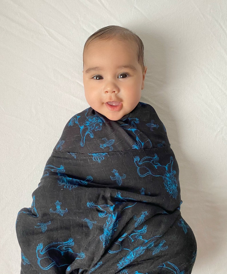 Personalized Bamboo Baby Wrap Swaddle Cool Unisex Blanket for a King Baby Best Quality Soft