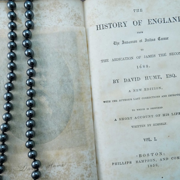 1856 | History of England | David Hume | Volume 1 | Phillips Sampson and Co | Vintage Book