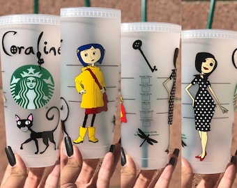 Coraline and Other Mother Inspired Starbucks Reusable Cup