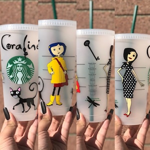 Coraline and Other Mother Inspired Starbucks Reusable Cup