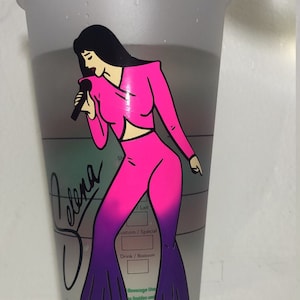 Selena color changing vinyl Starbucks cup