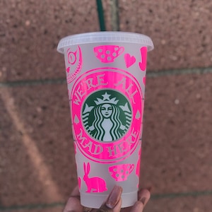 Alice in Wonderland Color Changing vinyl Starbucks cup
