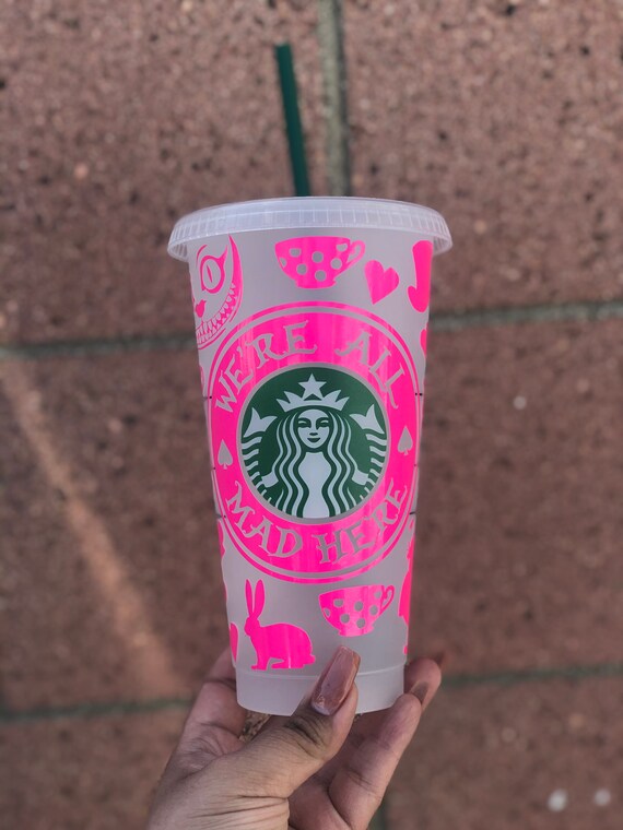 Alice in Wonderland Color Changing Vinyl Starbucks Cup - Etsy