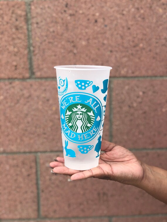 Alice in Wonderland Color Changing Vinyl Starbucks Cup - Etsy