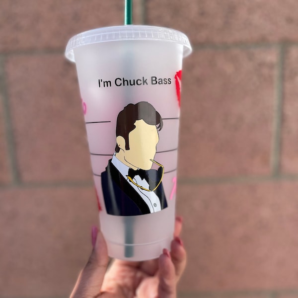 Gossip Girl Chuck Bass Inspired Starbucks Reusable Cup