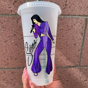 Selena Inspired Starbucks Reusable Cup- FREE SHIPPING