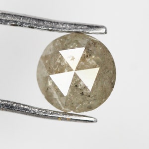 Salt and Pepper Diamond Natural Loose Diamond, Round Rose Cut Diamond, Rose Cut Diamond, Grey Rose Cut Diamond, Real Diamond, Rose Cut