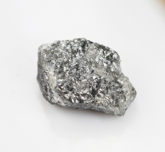 Diamant Brut Naturel Gris Argent 3.08 Carats - Forme Irrégulière, Clarté I3, 11.0 Mm, Rustric Diamond