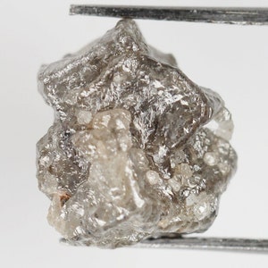 6.01 CT 10.8 X 10.6 MM Rough Diamond Uncut Diamond Raw Diamond Natural Diamond Grey Color SG915